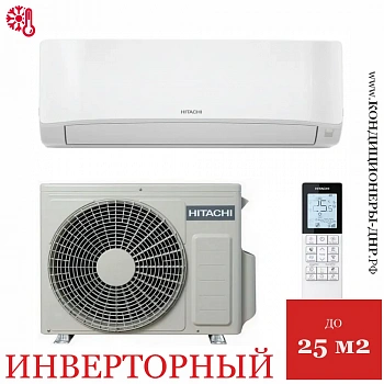 Кондиционер Hitachi RAK-DJ25RHAE/RAC-DJ25WHAE Shiratama Inverter в Торезе
